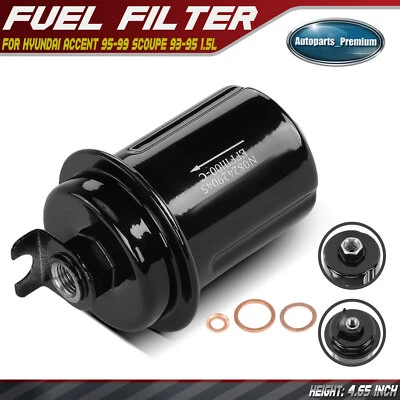 Filtro de combustible en línea para Hyundai Accent 1995-1999 Scoupe 1993-1995 L4 1,5 L GAS Foto 1 de 4