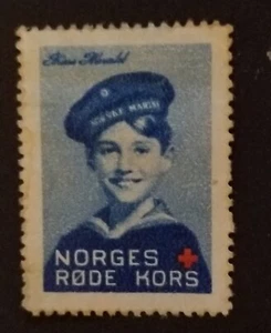NORWAY Red Cross Charity Stamp Label Norges Rode Kors T12774 - Picture 1 of 2