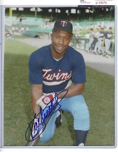 Kirby Puckett Minnesota Twins Baseball HOFer Autographed 8x10 Brace Photo JSA - Picture 1 of 1