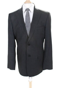 Versace Collection Mens Pinstripe Two Button Blazer Jacket Gray Size IT 52 LL19L