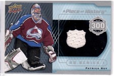 2013-14 Upper Deck A Piece of History 300 Win Club Jersey Patrick Roy Avalanche