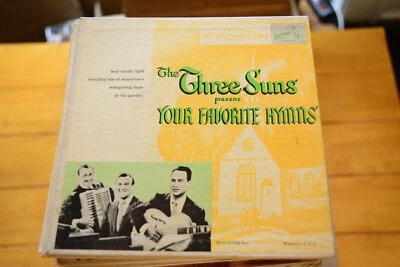 VINTAGE THE THREE SUNS "YOUR FAVORITE HYMNS" 45RPM 7" EP VINYL G+ [F51-224] Foto 1 de 4