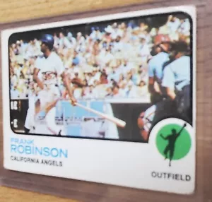 Frank Robinson 1973 Topps #175 California Angels Salón de la fama - Imagen 1 de 2