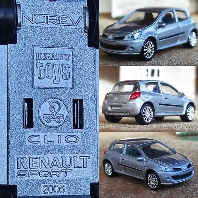 Norev 3 Inche Renault Sport Clio III RS 2006 Miniature Métal Collection 1/58 7cm - Photo 1/4