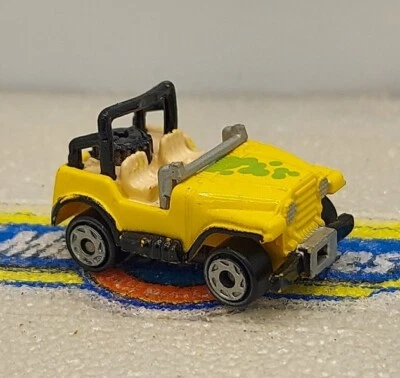 Micro Machines Jeep Wrangler Version 3 Yellow Horizontal Grill 1994 - Image 1 of 4