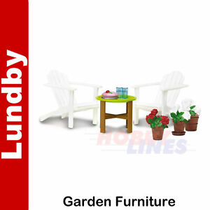 Lundby GARDEN FURNITURE SET Doll's House 1:18th scale Sweden