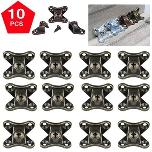 10X Bronze Butterfly Corner Brace L Shape Bracket Removable Code Connector Wood - Picture 1 of 11