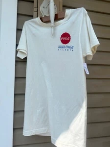 NWT! Authentic Coca-Cola Coke Beige and red tshirt - Picture 1 of 10