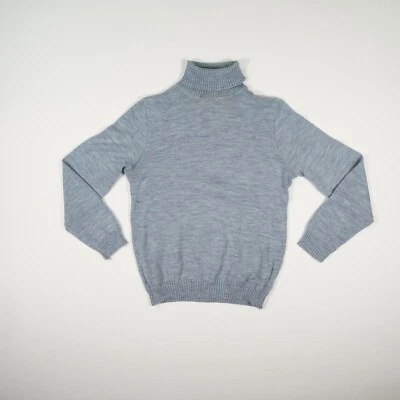 C&A Damen Vintage Strickpullover Gr. M 48-50 hellblau Pullover Rollkragen Pulli - Bild 1 von 4