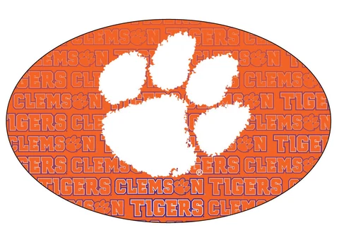CLEMSON REPEAT PRINT OVAL MAGNET-CLEMSON TIGERS CAR MAGNET-NEW FOR 2016! Cover