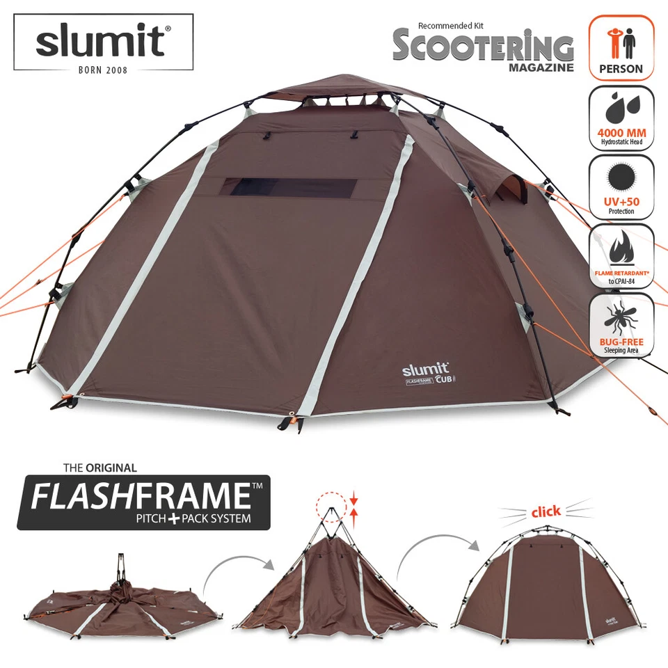 1-2 Man Automatic Instant Double Layer Pop Up Outdoor Camping Tent Waterproof - Image 1 of 4