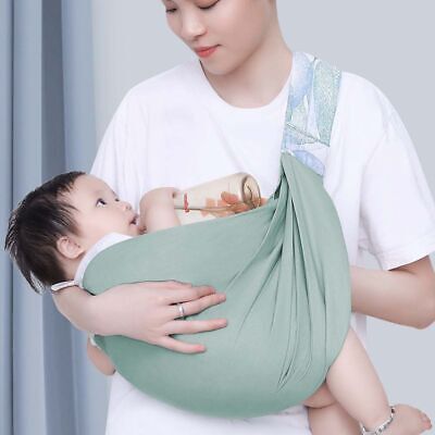Adjustable Baby Sling Breathable Mesh Wrap Carrier Pouch Infant Breastfeeding • 7.50£