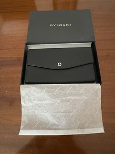 Original authentic Bulgari Black Calf Leather Travel Organiser Boxed (£530 RRP) - Picture 1 of 9