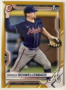 2021 Spencer Schwellembach Bowman Gold /50 - Picture 1 of 3