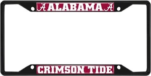 Alabama Crimson Tide License Plate Frame - Black - Picture 1 of 1