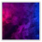 2 X Square Stickers 10 Cm - Pink Blue Ombre Smoke Ink Art Cool Gift #14375