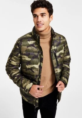 NTW Club Room by Macy's  Men's Down Packable Quilted Camo Puffer Jacket Size XL - Image 1 of 4