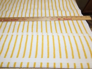 Ralph Lauren towel yellow white stripe cotton beach bath 34.5 x 67 USA - Picture 1 of 5