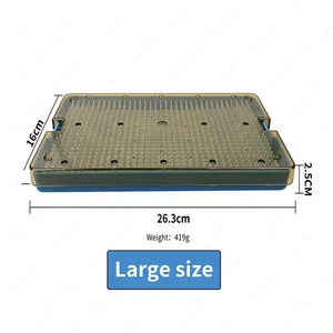 Dental Medical Sterilization Tray Disinfection Case Autoclavable Box Large Size - Picture 1 of 11