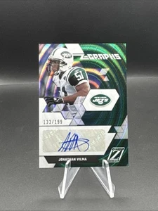 2021 Panini Zenith Z-Graphs Jonathan Vilma Auto /199 New York Jets - Picture 1 of 2