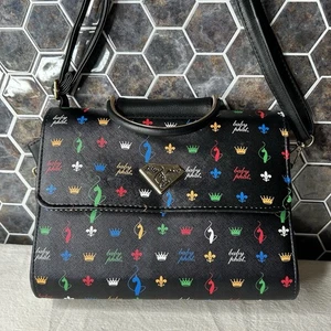 Vintage Y2K Baby Phat Multicolor Crossbody Purse Black - Picture 1 of 15