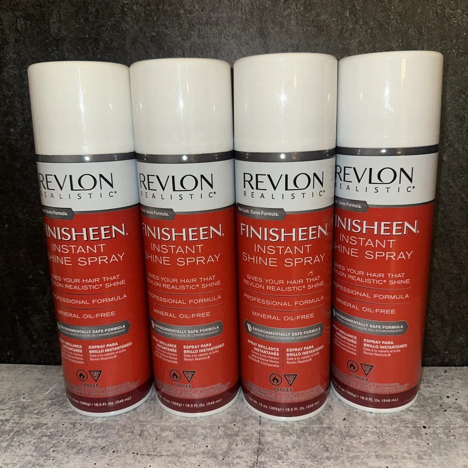 4 Lot Revlon Finisheen Instant Shine Oil Sheen Conditioning Spray JUMBO 13oz - Image 1 of 1