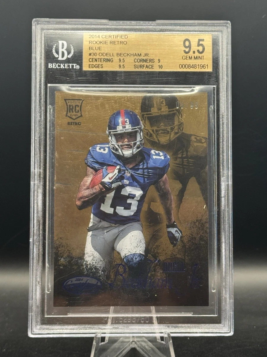 Football Grade 9.5 Odell Beckham Jr. Sports Trading Card Singles