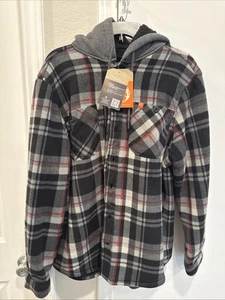 Chaqueta The American Outdoorsman para hombre mediana polar interior nueva a cuadros - Imagen 1 de 7