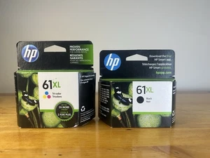 Wkłady atramentowe HP 61XL Black and Color Combo Exp 2024 i 2019 Nowe zapieczętowane - Zdjęcie 1 z 3