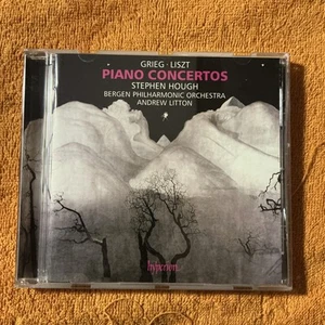 Grieg Liszt Piano Concertos STEPHEN HOUGH Original Hyperion CD - Picture 1 of 2