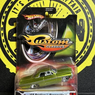 Hot Wheels Custom Classics (2006) Green '62 Pontiac Bonneville Toy Car 6/9 - - Image 1 of 4