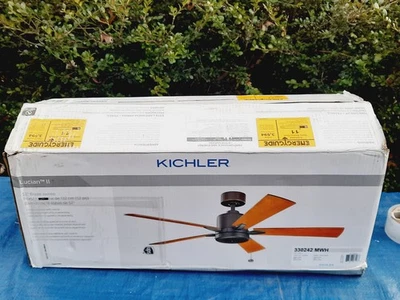 Kichler Lighting 52" Ceiling Fan Lucian II 5 Blade Matte White Finish 330242 MWH - Image 1 of 4