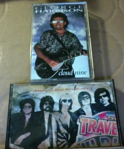 2 EX Cassette The Traveling Wiburys Tom Petty Bob Dylan George Harrison CLOUD 9 - Picture 1 of 14