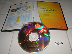 MS Microsoft Office 2007 Famille et Étudiant pour 3 PC version complète vente au détail version anglaise