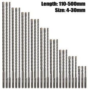 1Pcs SDS Plus Cross Tip 4 Cutter Electric Hammer Drill Bit Masonry Bit All Size - Picture 1 of 120