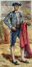 "The Matador" Painting by BARTHOLOMEW MAKO, Mexico, 1940's, Impressionism
