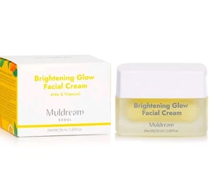Crema facial iluminadora Muldream Brightening Glow con vitamina C AHA y niacinamida 50 g - Imagen 1 de 8
