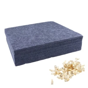 8Piece Large Felts Bulletin Boards for Wall, Comes with 120 Push Pin - Picture 1 of 8