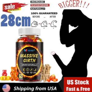 Male Enhancing 60 Gummies, LIBIDO, Massive Girth Enlargement Maximum Efficacy - Picture 1 of 12