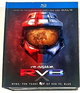 RVBX Ten Years of Red Vs Blue Blu-ray/DVD 14 Disc Set Based on Halo Video Game - Picture 1 of 13
