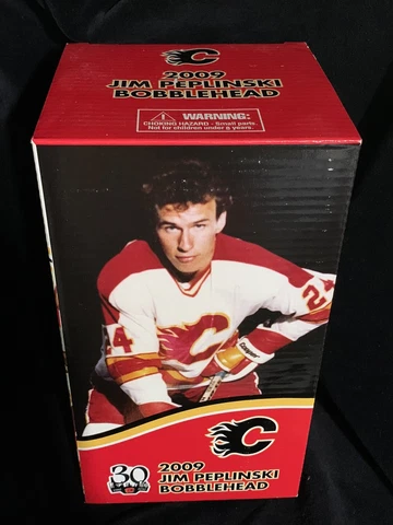 JIM PEPLINSKI 2010 CALGARY FLAMES 30th ANN BOBBLEHEAD NEW/MINT IN BOX NHL Cover