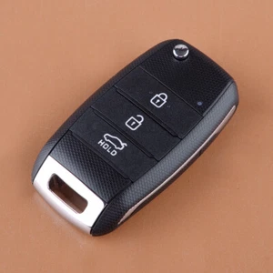 3-Button Flip Remote Key Fob Case Shell Fit for Kia Sportage Sorento Optima - Picture 1 of 4