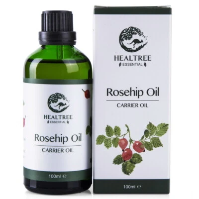 Rosehip Oil 100ml - HEALTREE 100% Pure Cold Pressed Virgin (Rosa eglanteria) - image 1 of 4