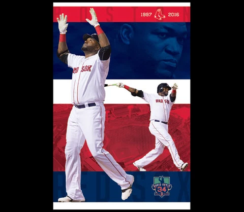 DAVID ORTIZ Farewell Season 1997-2016 Commemorative Boston Red Sox POSTER Cover