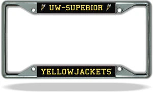 Marco de matrícula UW Superior YELLOWJACKETS - Imagen 1 de 1
