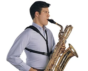 NEOTECH # 2501272 SOFT SAX HARNESS / STRAP X-LONG loop connector FOR SAXOPHONE - Picture 1 of 6