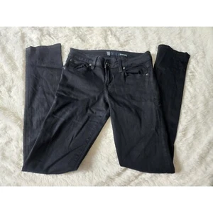 Level 99 anthropologie dark indigo blue wash skinny stretch denim jeans size 27 - Picture 1 of 10