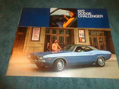 Dodge Challenger 1972 folleto de ventas/carpeta original del distribuidor! Foto 1 de 4