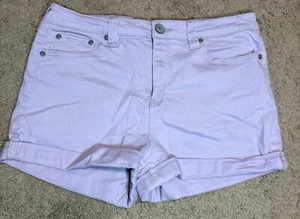 Pantalones Cortos Dickies Para Mujer Talla 11/30 Lavanda RN#55219 Tiro Alto Puños Piernas - Imagen 1 de 7