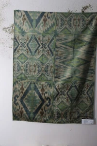 Lee Jofa, Trent Ikat Velvet, Contemporary Ikat, 26" W X 36" L, Color Teal/Green - Picture 1 of 1